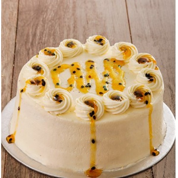 Orange and Passion Cake with Cream Cheese